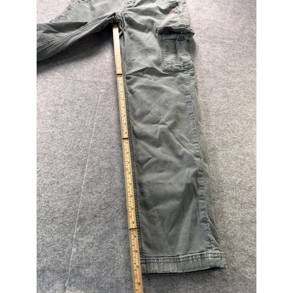 American Eagle Cargo Pants Womens 2 Blue Gray Stretch Wide Leg Utility - Picture 10 of 16